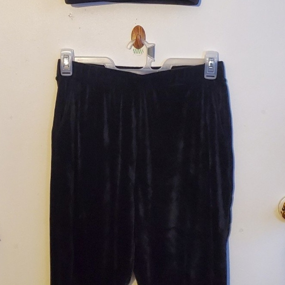 Black Velvet Women's Pants